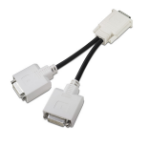 HP DVI 'Y' adapter cable DVI cable 0.203 m DMS 2 x DVI Black