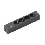 Bachmann 420.0017 power extension 2 m 4 AC outlet(s) Indoor Black