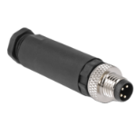 DeLOCK M8 Connector A-coded 4 pin male for mounting with screw connection