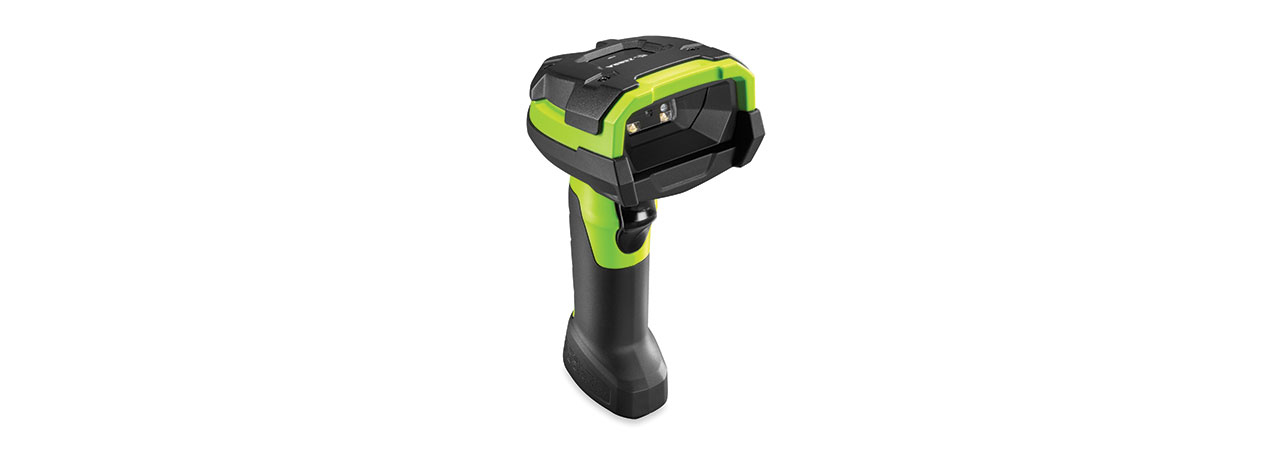 Image of Zebra DS3608-HP Handheld bar code reader 1D/2D Laser Black, Green