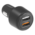 Cygnett CY3680CYCCH mobile device charger Universal Black Cigar lighter Fast charging Auto