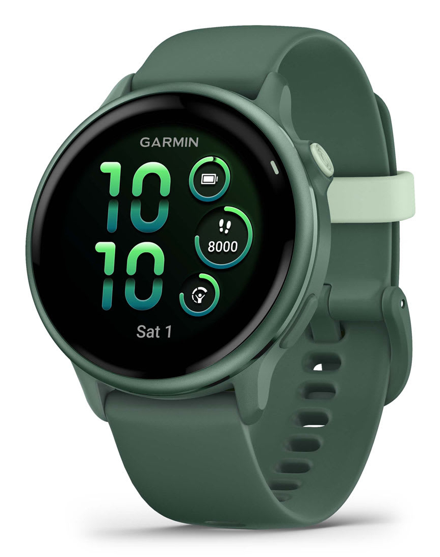 Garmin vÃ­voactive 6 3.05 cm (1.2") AMOLED 42 mm Digital 390 x 390 pixels Touchscreen Green Wi-Fi GPS (satellite)
