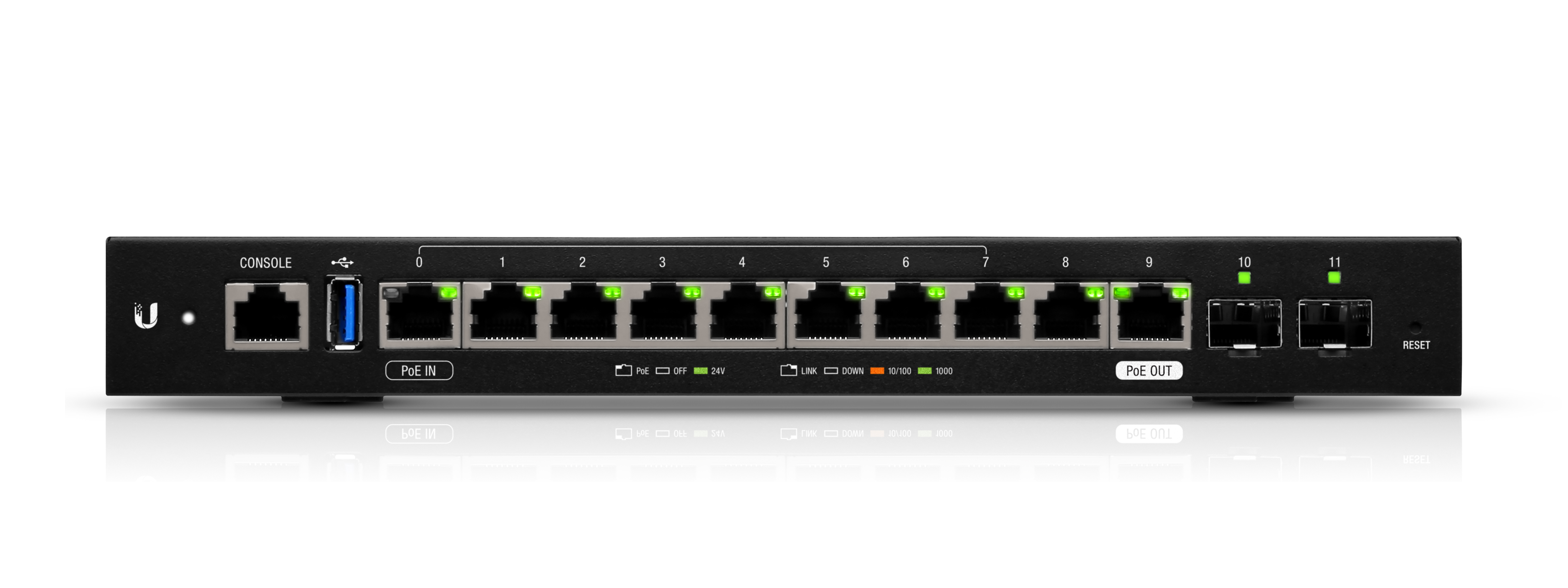 Image of Ubiquiti EdgeRouter ER-12 wired router Gigabit Ethernet Black