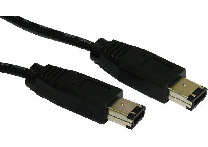 Cables Direct CDL-130EE2M FireWire cable 2 m 6-p Black