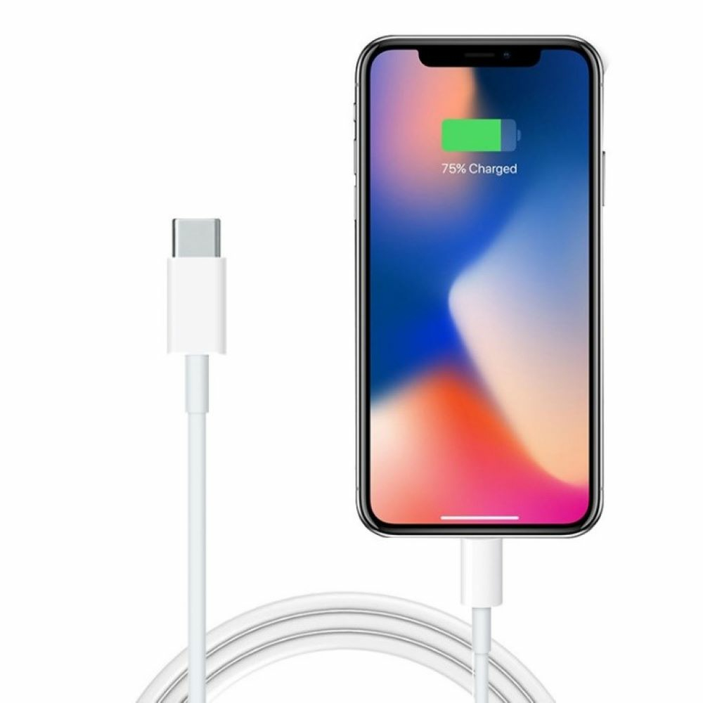 Type C (Male) to Lightning (Male) Cable Original IC - 1M - White (PQ183) thumbnail