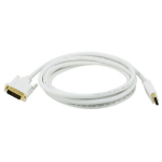 Monoprice Displayport/DVI, 3.048 m 120" (3.05 m) White