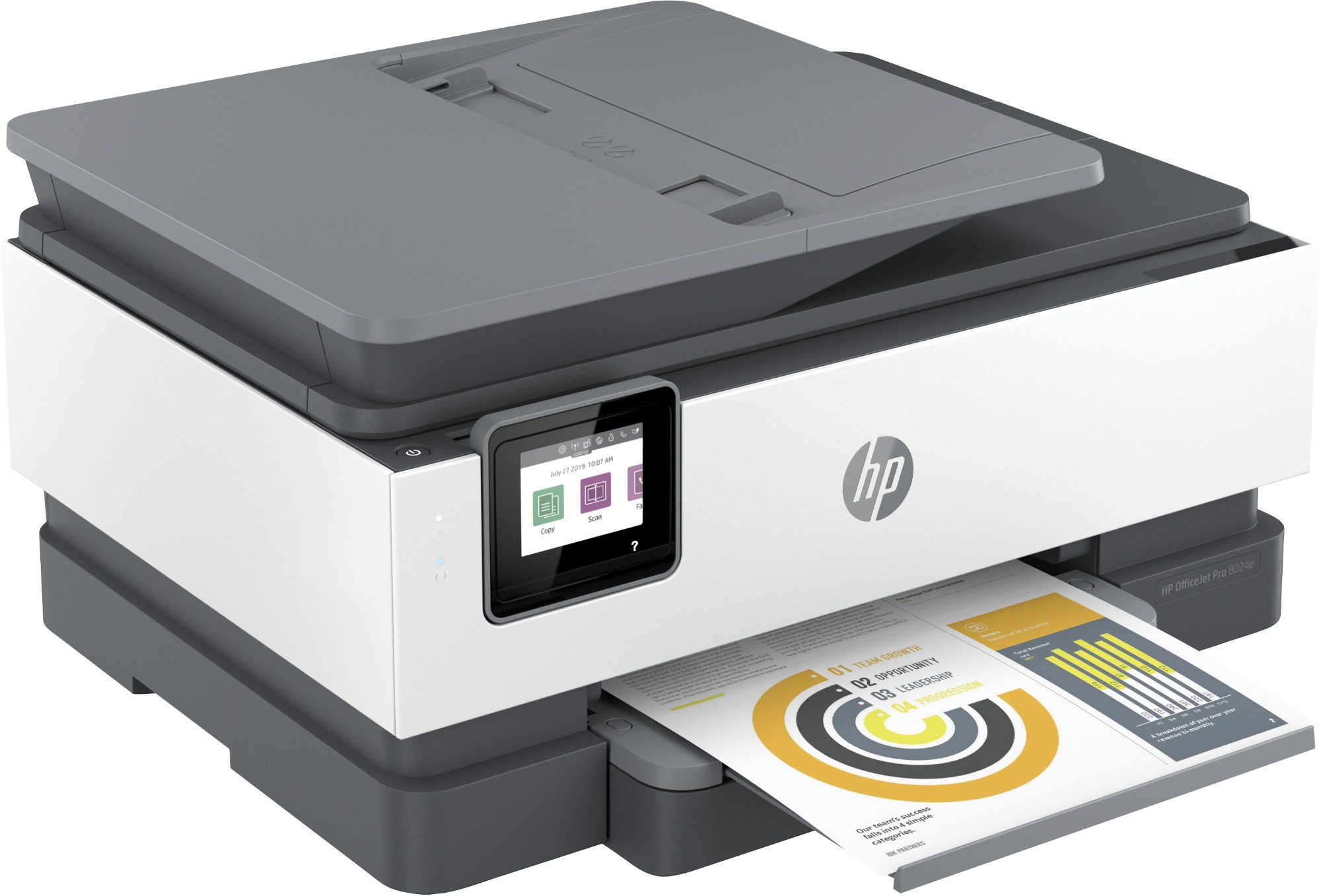 HP OfficeJet Pro HP 8024e All-in-One Printer, Home, Print, copy, scan, fax, HP+; HP Instant Ink eligible; Automatic document feeder; Two-sided printing