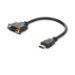 Microconnect HDMDVI15CM video cable adapter 0.15 m HDMI Type A (Standard) DVI-D Black