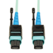 Tripp Lite N846-02M-24-P fiber optic cable 72" (1.83 m) MTP OM3 Black, Turquoise