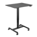 LogiLink Sit-stand workstation, single-motor, w/casters, black