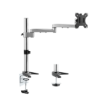 Astrotek Monitor Arm Desk Mount Height Adjustable Stand for Single LCD Display 23.8' 24' 27' 8kg 30° Tilt 180° Swivel 360° Pivot VESA 75x75 100x10