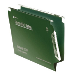 Rexel Crystalfile Extra `330` Lateral File 15mm Green (25)