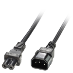 Lindy 30311 power cable Black 1 m C14 coupler C7 coupler