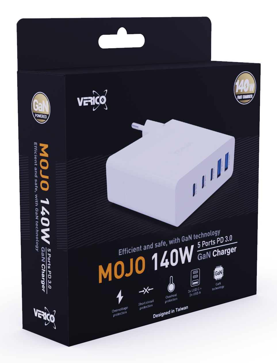 Verico 4OJ-ABGWE1-N1 mobile device charger Laptop, Smartphone, Tablet, Telephone White AC Fast charging Indoor