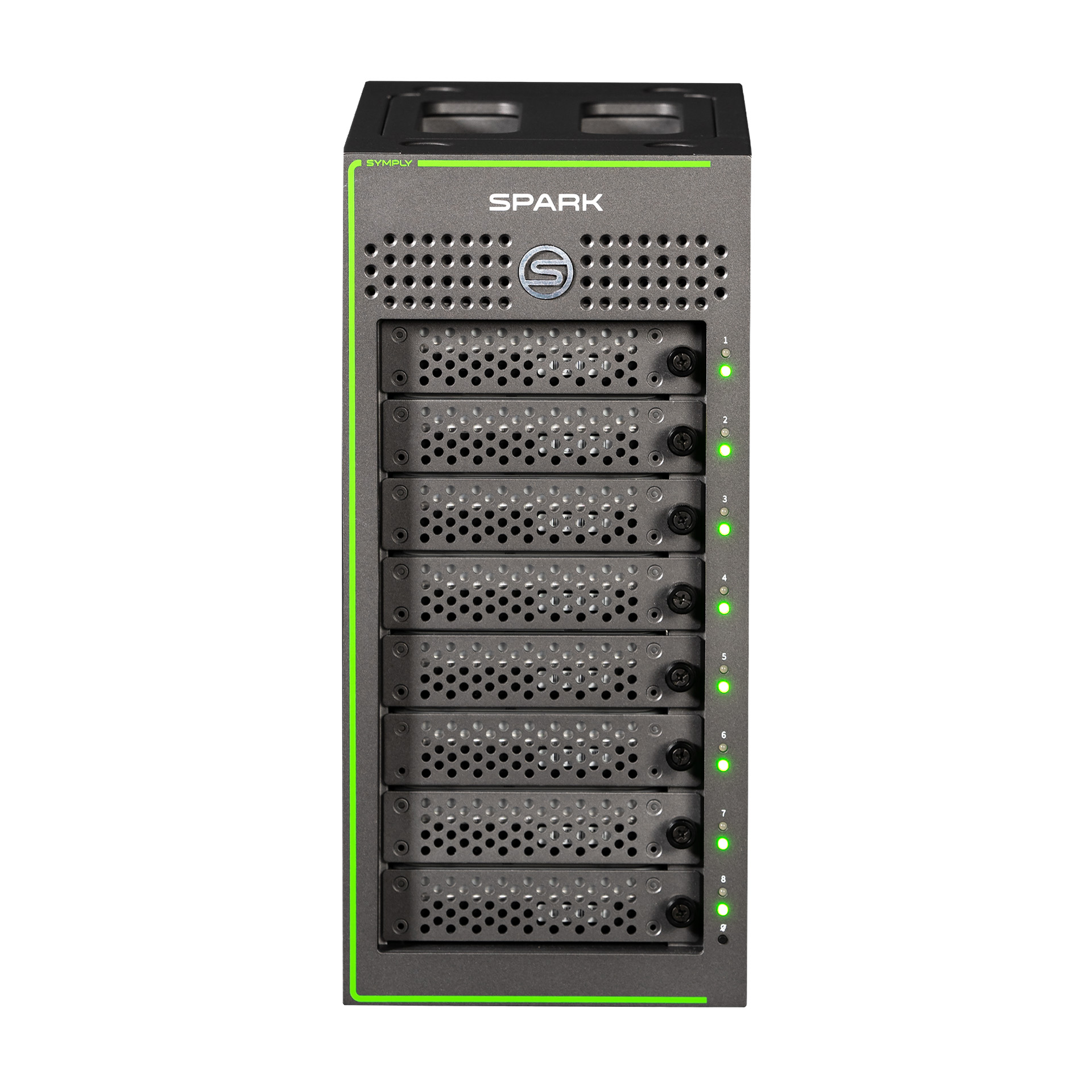 Symply SPARK XT Desktop 8 Bay Thunderbolt 3 RAID 144TB with NANUK Case