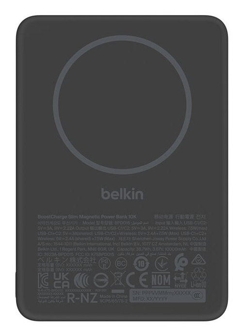 Belkin Slim Magnetic Power Bank 10K