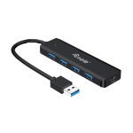Equip 4-Port USB 3.2 Gen 1 Hub with USB-C Adapter