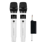 SONICGEAR WM2200UL DUAL Bianco 2 x Wireless 2.4GHz Rechargeable Microphone Handsets with LED Display