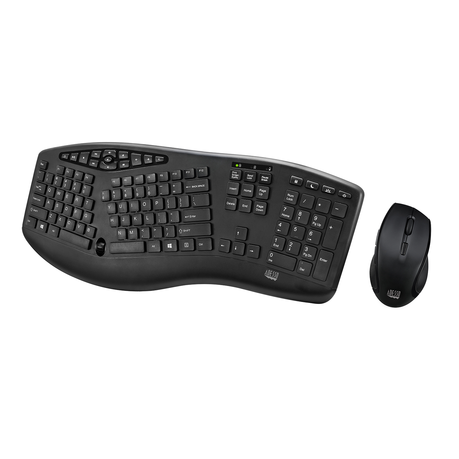 Image of Adesso WKB-1600CB keyboard RF Wireless QWERTY UK English Black