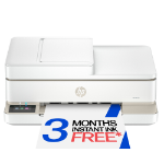 HP ENVY 6520e Wireless All-in-One Color Printer, Instant Ink; Photo printing