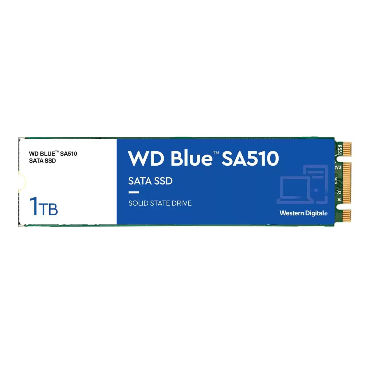 Western Digital 1TB Blue SA510 G3 M.2 SATA SSD, M.2 2280, SATA3, R/W 560/520 MB/s, 90K/82K IOPS