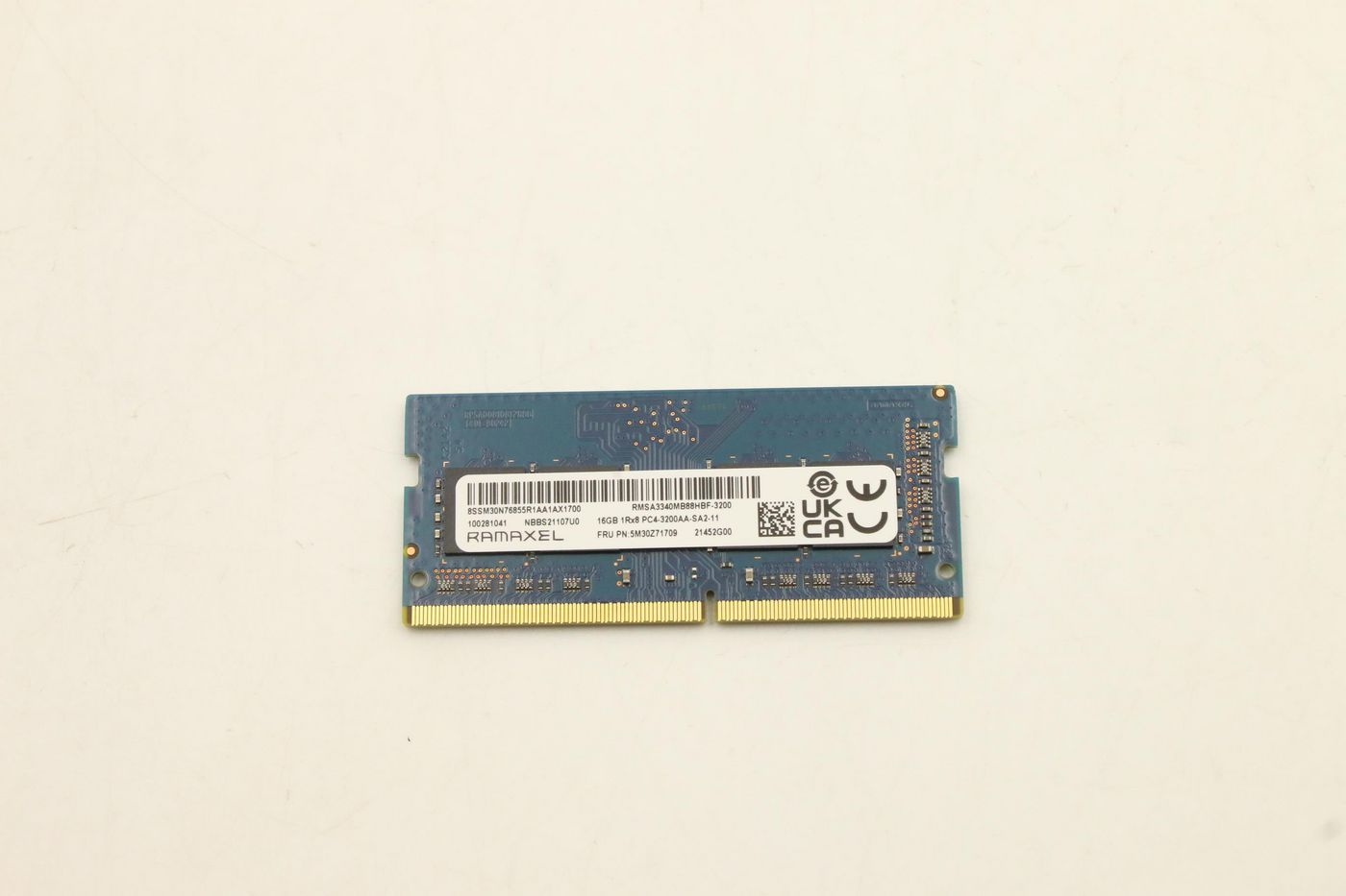 Image of Lenovo MEMORY SODIMM,16GB, DDR4,3200,Ramaxel - Approx 1-3 working...
