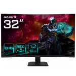 GIGABYTE GS32QC 31.5" QHD Curved Gaming Monitor - 2560 x 1440, 1500R, 165Hz, 1ms, 300 cd/m², FreeSync Premium, HDR Ready, HDMI 2.0, Displayport 1.4