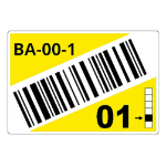 Brother LTZ16055FCB self-adhesive label Rectangle Yellow