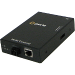 Perle Fast Ethernet, 100Base-BX 1550nm TX / 1310nm RX, single strand single mode, SC, UK Power Cord