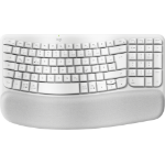 Logitech Wave Keys keyboard RF Wireless + Bluetooth QWERTZ German White