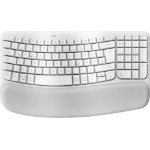 Logitech Wave Keys keyboard Office RF Wireless + Bluetooth QWERTZ German White