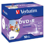 Verbatim DVD+R Wide Inkjet Printable ID Brand