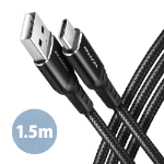 Axagon BUCM-AM15AB USB cable USB 2.0 1.5 m USB A USB C Black