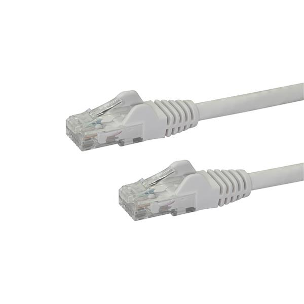 Image of StarTech.com 100ft CAT6 Ethernet Cable - White CAT 6 Gigabit...