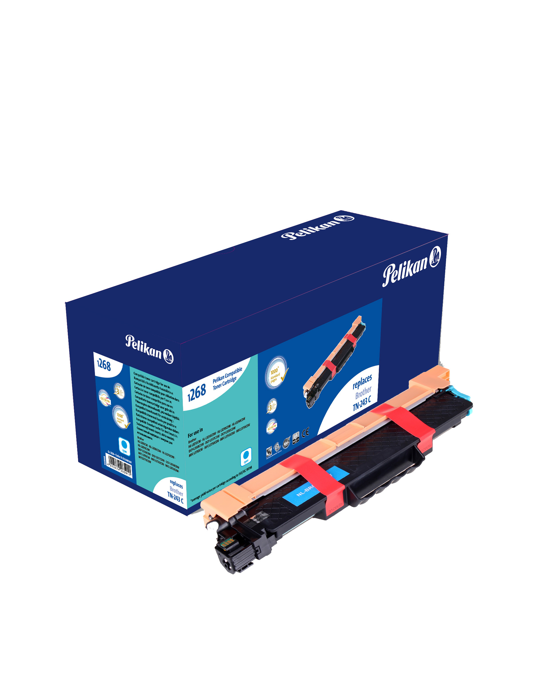 Image of Pelikan 1031440169 Toner-kit cyan, 1K pages (replaces Brother...