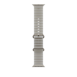 Apple 49mm Translucent Gray Ocean Band - Natural Titanium Finish