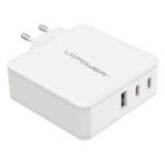 LC-Power LC-GAN-100 mobile device charger Universal White AC Fast charging Indoor