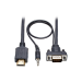 Tripp Lite P566-010-VGA-A video cable adapter 118.1" (3 m) HDMI HD15 + 3.5 mm Black