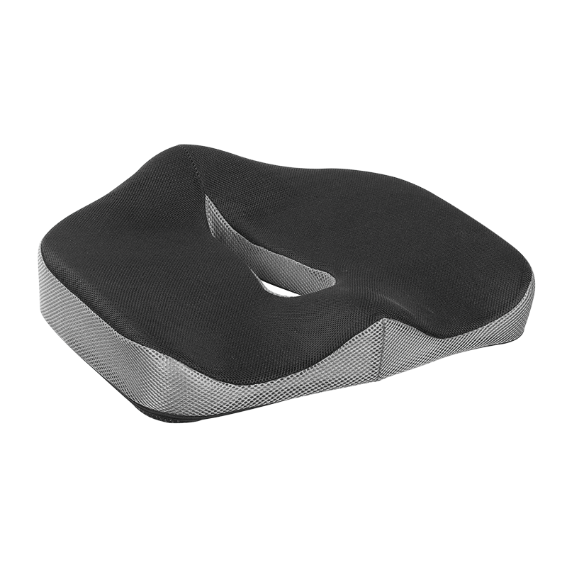 LogiLink Orthopedic Tailbone Memory Foam Seat Cushion. black