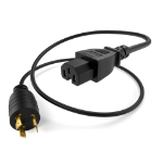 UNC PWCD-L620PC15-15A-10F-BLK power cable 120" (3.05 m) NEMA L6-20P C15 coupler