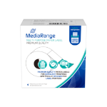 MediaRange Multi-purpose paper labels, for label printers using DymoÂ® 11356/S0722560, removable adhesive, 41x89mm, 300 pcs, black on white
