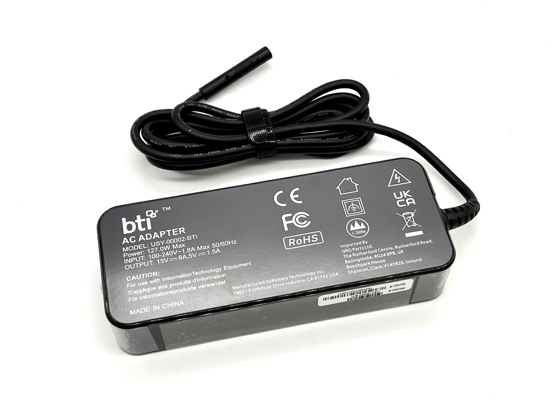 BTI USY-00005- power adapter/inverter Indoor 127 W Black