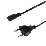 LogiLink Power cable, CEE 7/16 to IEC C7, black, 1 m