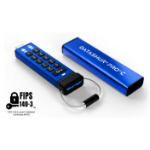 iStorage datAshur PRO+C 32GB | FIPS 140-3 Level 3 Certified | Secure USB Type-C drive | AES-XTS 256-bit Hardware Encryption | PIN protected | Type C-A adapter included