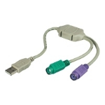 Microconnect USB A/2 x PS/2 PS/2 cable 0.3 m 2 x PS/2 Grey
