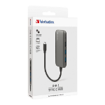 Verbatim 66603 interface hub USB 3.2 Gen 1 (3.1 Gen 1) Type-C 5000 Mbit/s Grey