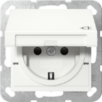 GIRA System 55 socket-outlet Schuko White