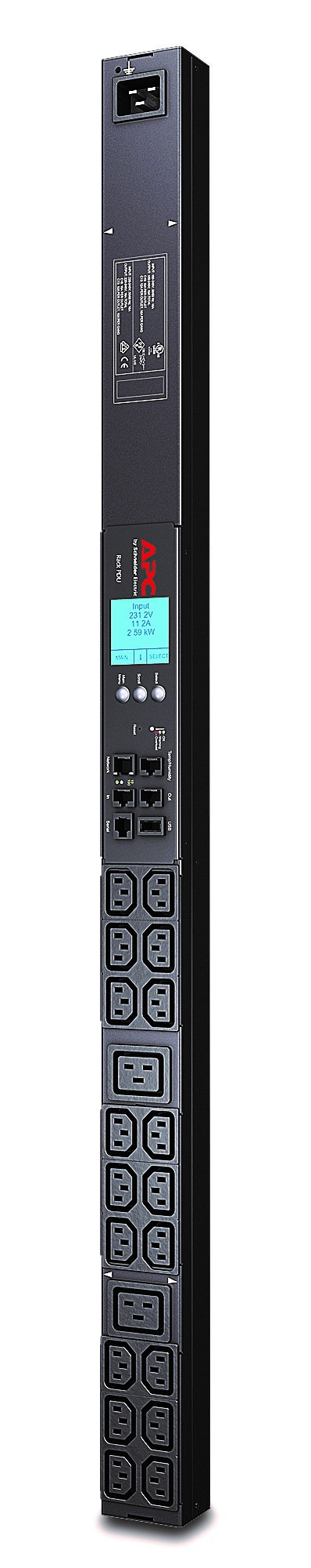 APC AP8858 power distribution unit (PDU) 20 AC outlet(s) 0U Black