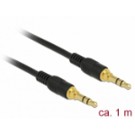 DeLOCK 85547 audio cable 1 m 3.5mm Black