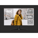 AOC 27' 120Hz 1920 × 1080 (FHD), 300 cd/m2,  VGA × 1, HDMI 1.4 × 1 1ms AdaptiveSync  IPS Monitor. Office and Home. 2025
